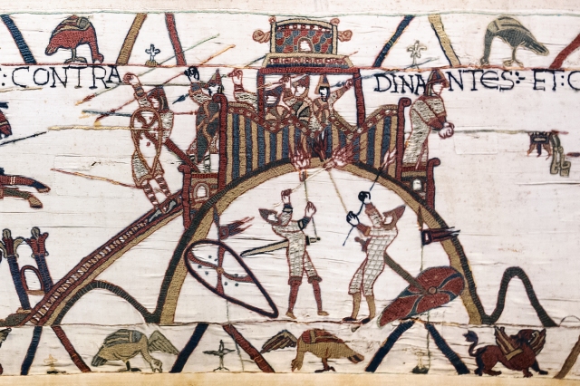 Tapisserie de Bayeux - Scène 19 : le siège de Dinan